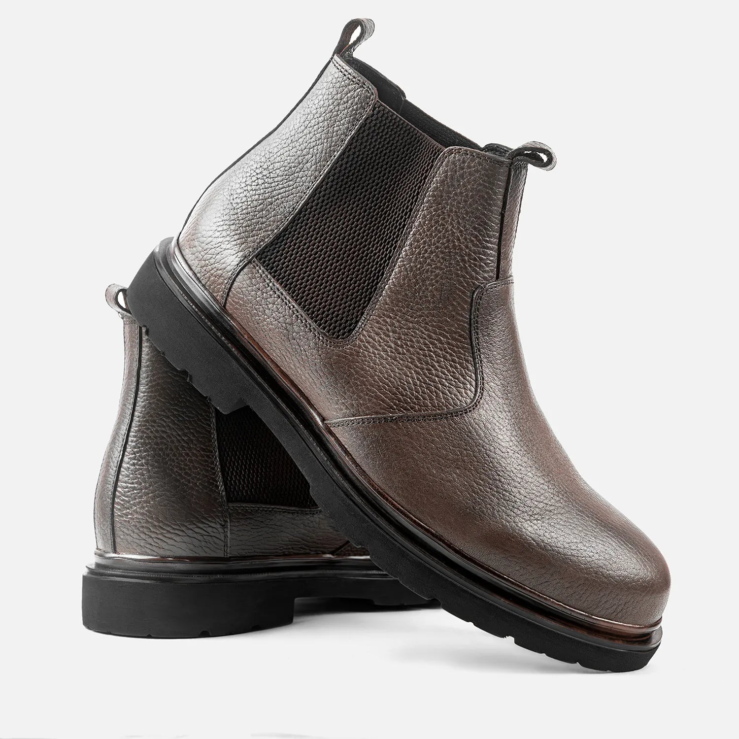 Bottine à élastique Manuel 26211 taupe grainé