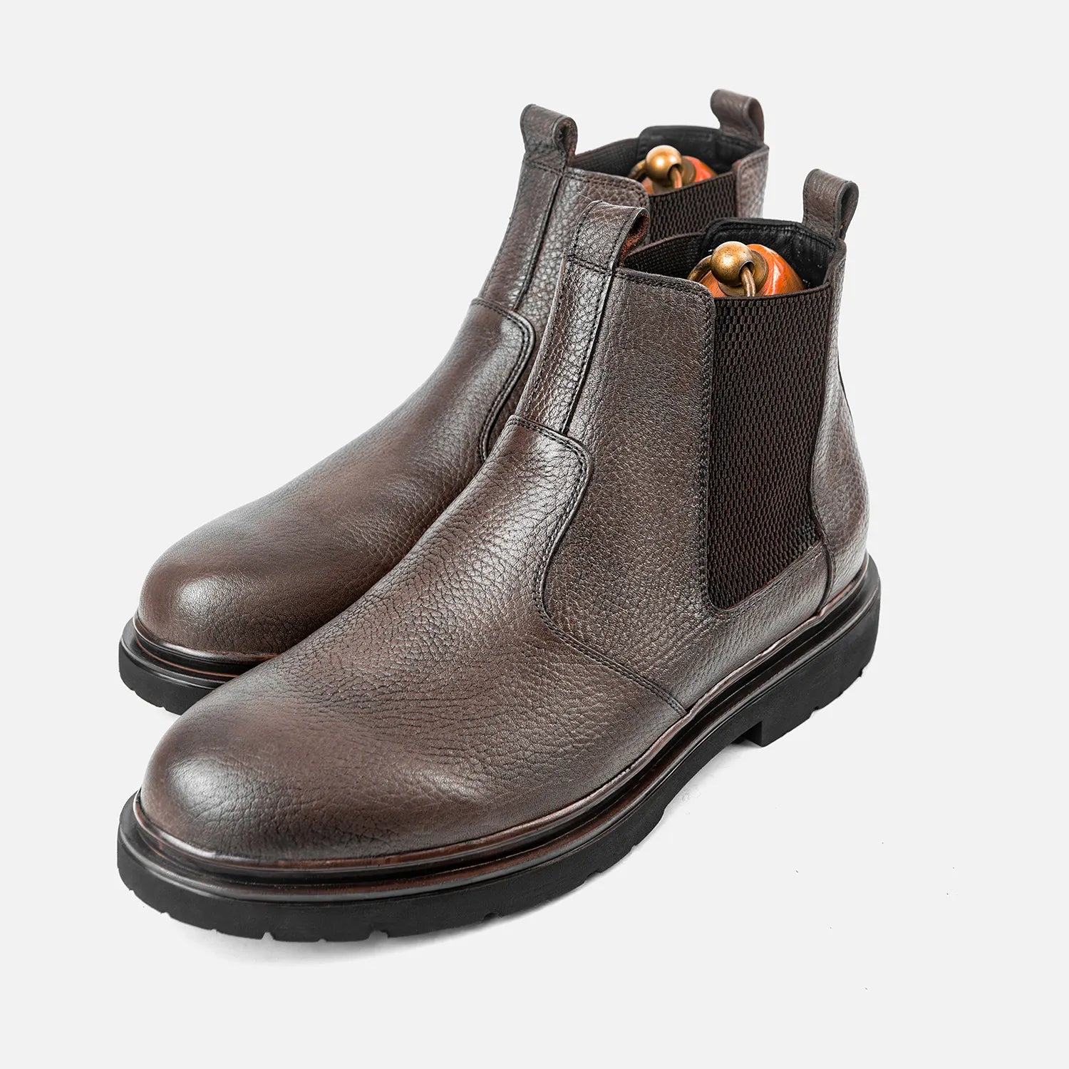Bottine à élastique Manuel 26211 taupe grainé