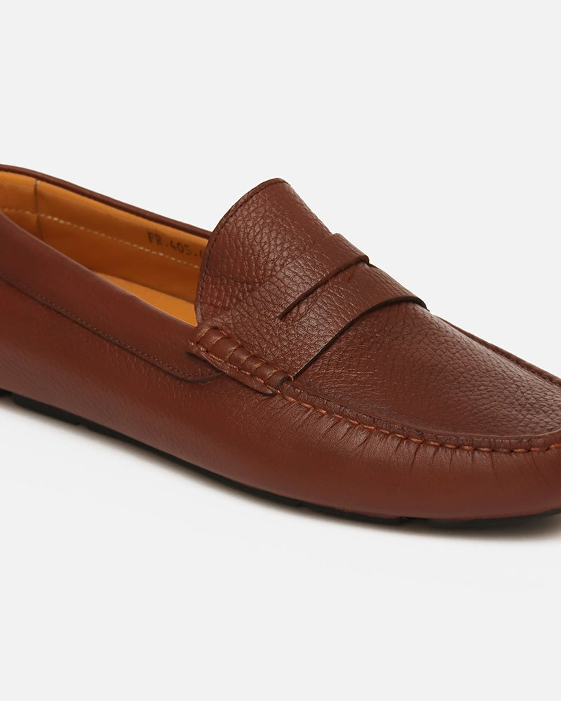 Mocassin Driver Cady Marron Grainé