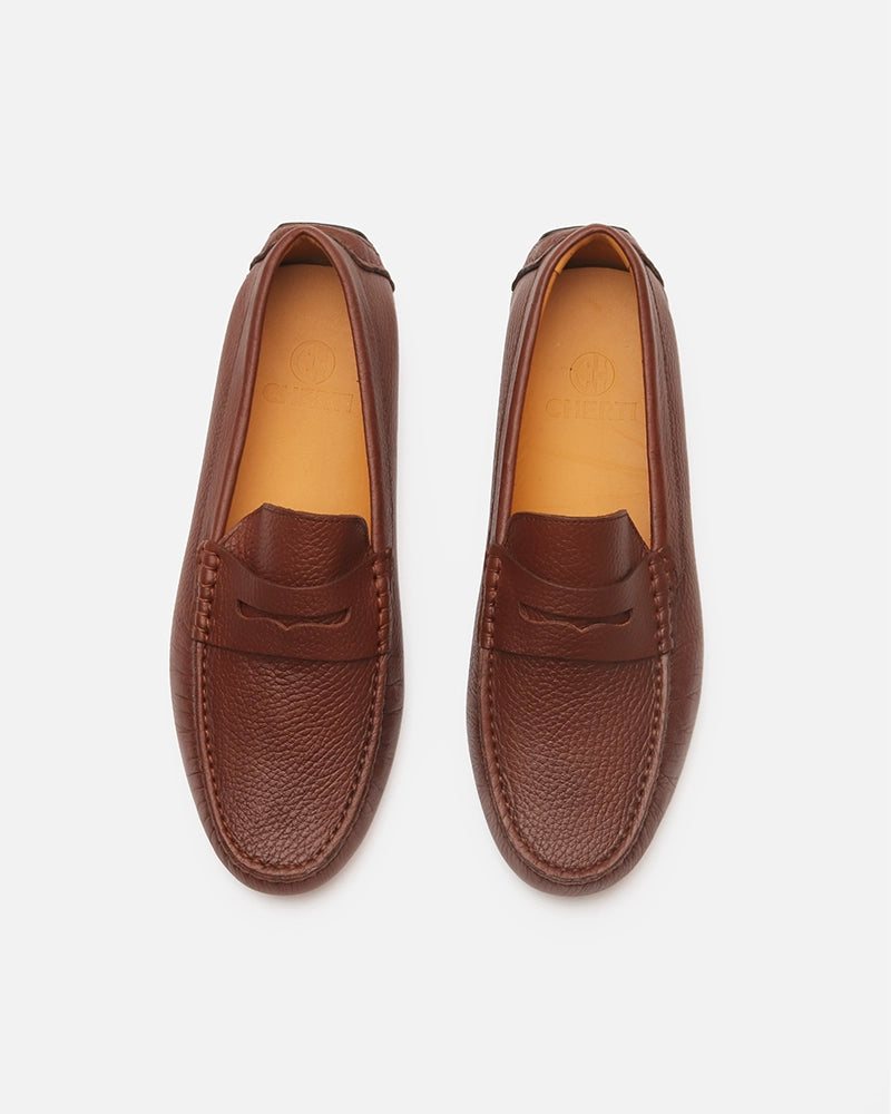 Mocassin Driver Cady Marron Grainé