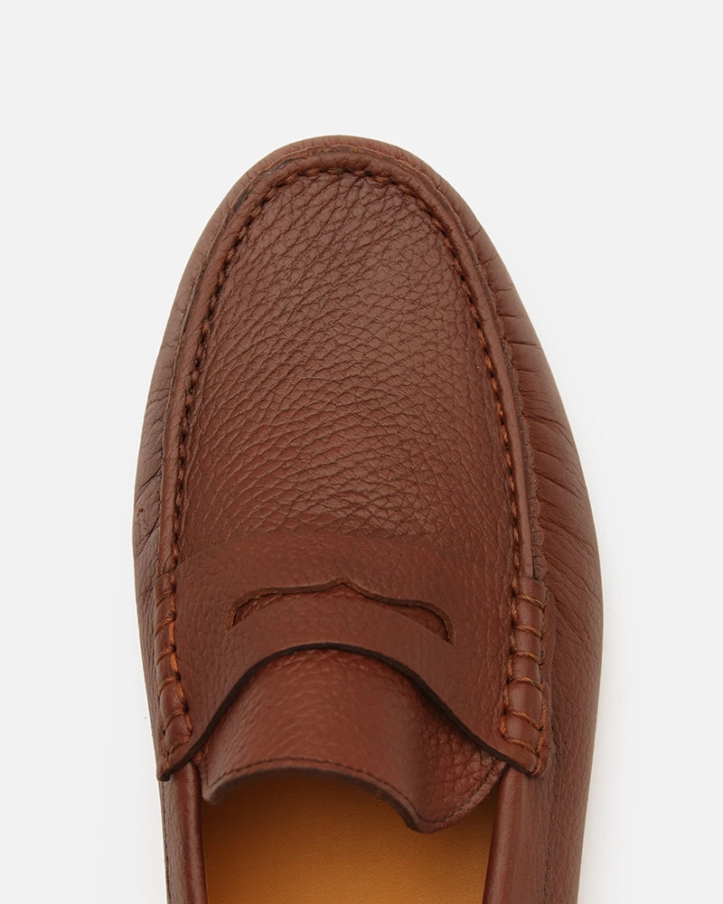 Mocassin Driver Cady Marron Grainé
