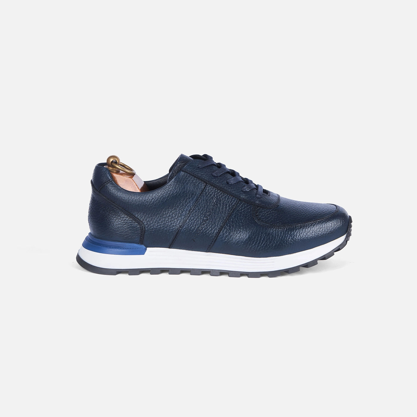 Sneakers Snider Vitto en cuir grainé Bleu