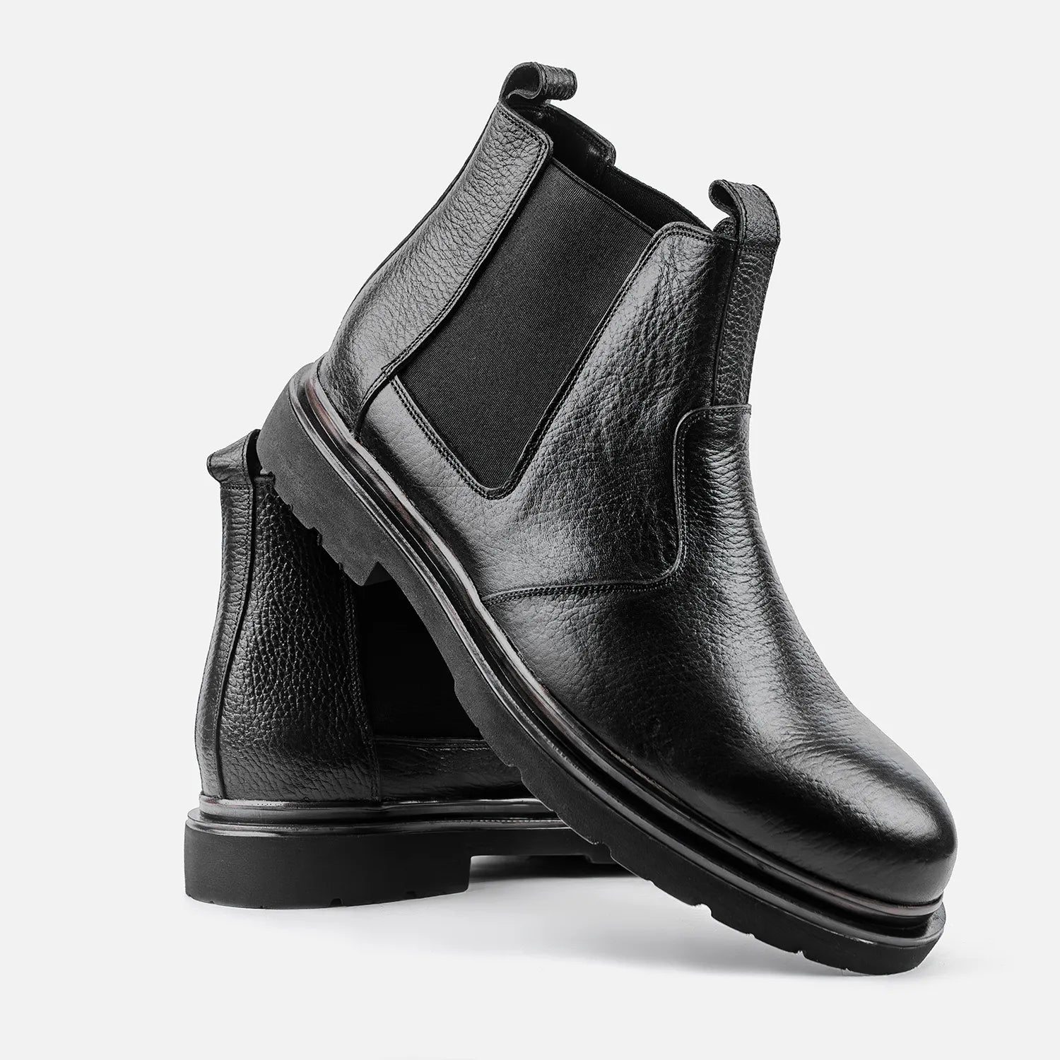 Bottine à élastique Manuel 26211 noir grainé