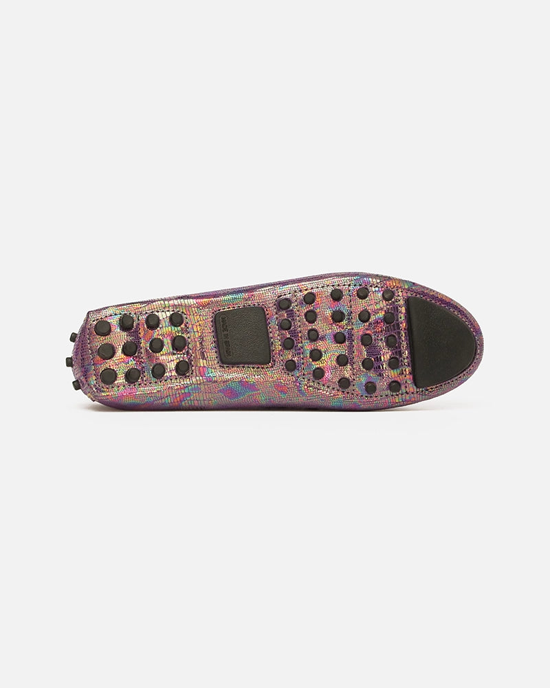 Mocassin Driver Max Multicolore imprimé Serpent